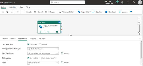 Migration of Snowflake Data Warehouse to Microsoft Fabric