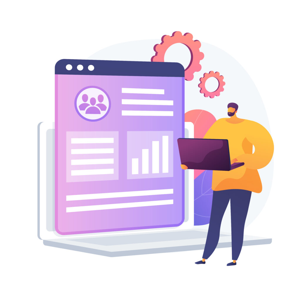 Customer relationship management vector concept metaphor